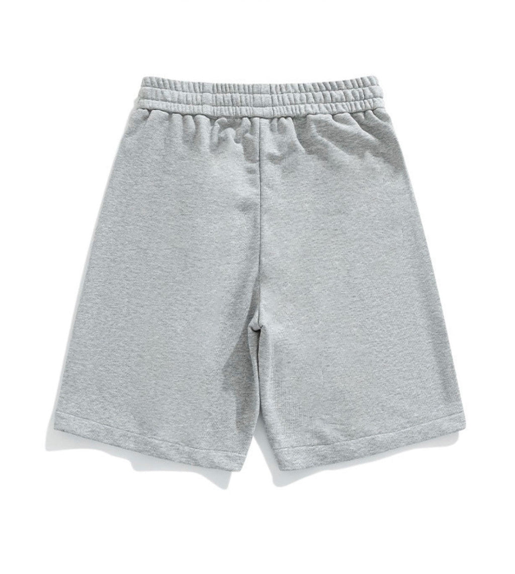 Nike Inspired Summer Loose Fit Cotton Shorts, Black & Grey