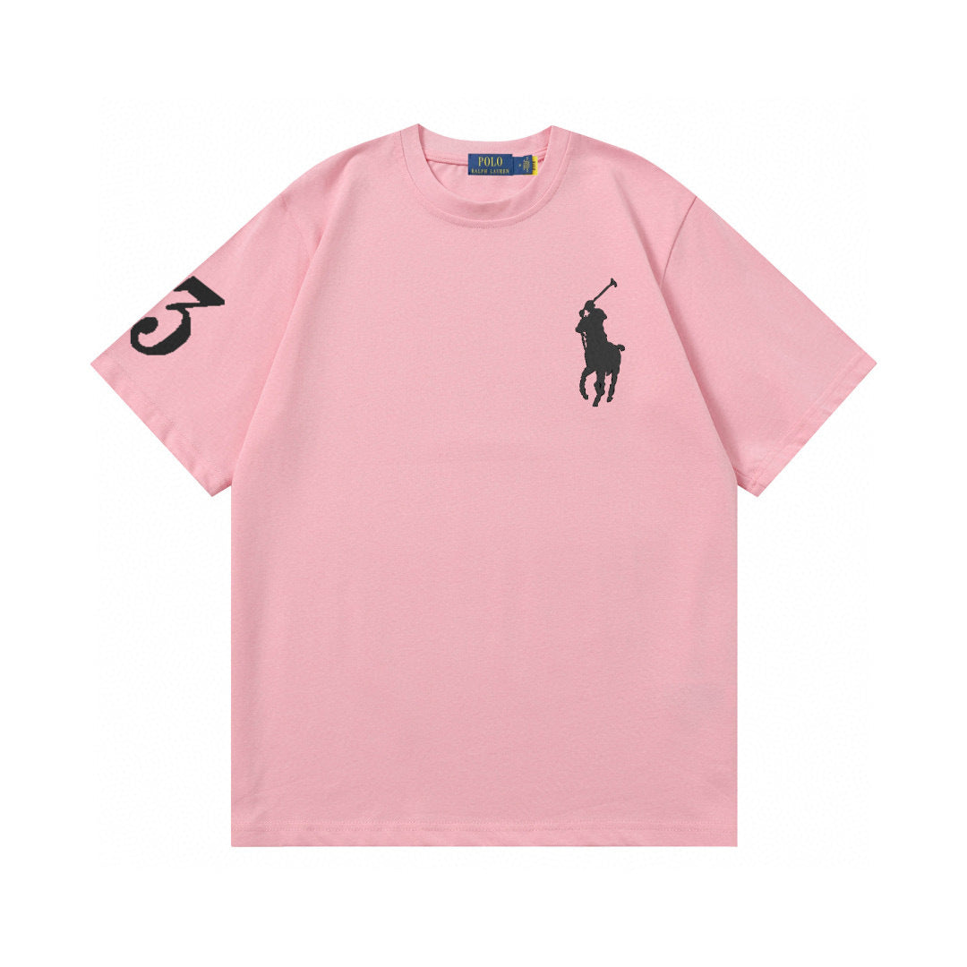 Ralph Lauren T Shirts Summer Cotton Short Sleeves